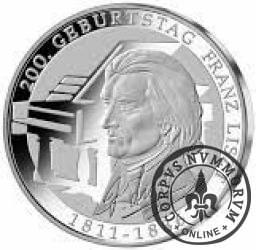 10 euro -  200 rocznica urodzin Franza Liszta 