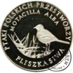 10 pięknych ptaków / Pliszka siwa (III emisja - alpaka)