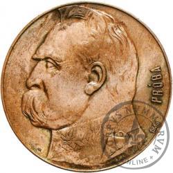 10 złotych - Piłsudski, orzeł strzelecki, brąz