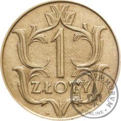 1 złoty - ornament, nikiel 26 mm