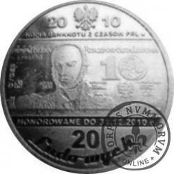 20 ludowych / BANKNOTY PRL - 10 złotych (aluminium)