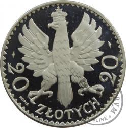 20 złotych - Polonia (głowa kobiety) - kopia monety próbnej