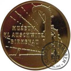 Miasto Oświęcim / Muzeum KL Auschwitz-Birkenau (mosiądz pozłacany)