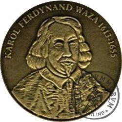 DUKAT - Karol Ferdynand Waza 1613-1655 / Odbudowa II Obelisku Wazów w Wyszkowie (mosiądz oksydowany)