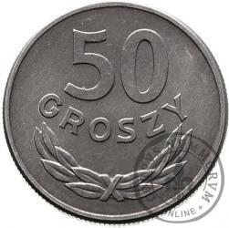 50 groszy - znak mennicy