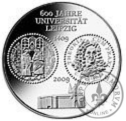 10 euro -  600-lecie Uniwersytetu w Lipsku