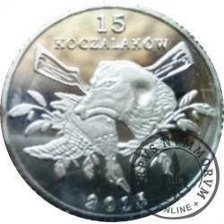 15 koczalaków (Koczała) XVIII emisja / Typ 2 - CYRANECZKA (aluminium)