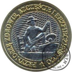 moneta kominiarska - Przynoszę zdrowie, szczęście i bezpieczeńswo (bez roku emisji)