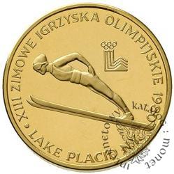 2000 złotych - XIII Zimowe Igrzyska Olimpijskie - Lake Placid 1980 