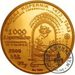 1000 koperników / Mikołaj Kopernik (Au.585)