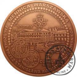 1 cuprum / Mennica Warszawska 1766 (MEDAL OKOLICZNOŚCIOWY) - miedź patynowana