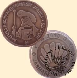 1 G - gulden jakubowy 2010 (mosiądz posrebrzany oksydowany)