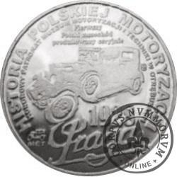 20 zabytkowych / PIERWSZY POLSKI SAMOCHÓD PRODUKOWANY SERYJNIE - PRAGA 1928 r. (aluminium)