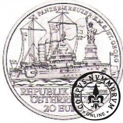  20 euro - Krążownik pancerny S.M.S.Sankt Georg