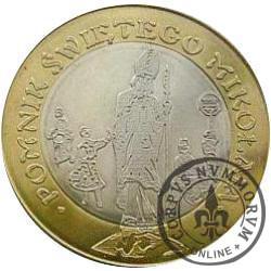 10 dutków rabczańskich - Pomnik Świętego Mikołaja (bimetal z tampondrukiem)