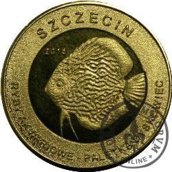 10 złotych rybek - Pomorze Zachodnie / Szczecin ~ Paletka dyskowiec (III emisja - mosiądz)