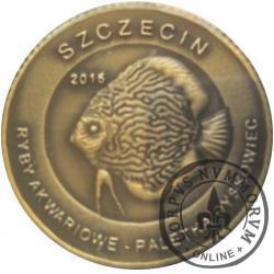 10 złotych rybek - Pomorze Zachodnie / Szczecin ~ Paletka dyskowiec (III emisja - mosiądz patynowany)