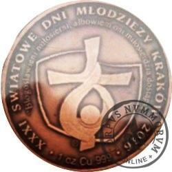 Medal / Światowe Dni Młodzieży - KRAKÓW 2016 (miedź Cu.999)