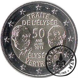 2 euro (F) - 50-ta rocznica podpisania Traktatu Elizejskiego