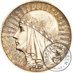 5 złotych - Polonia (głowa kobiety) - PRÓBA