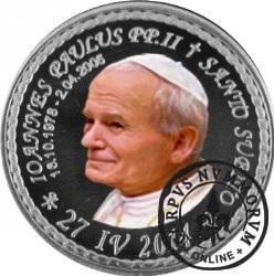 10 denarów - DENARIUS X (alpaka + tampondruk - wersja krajowa) / Jan Paweł II - KANONIZACJA