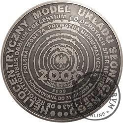 2000 koperników / Mikołaj Kopernik (mosiądz srebrzony oksydowany)