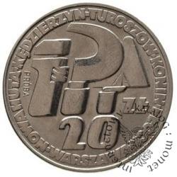 20 złotych - klucz, sierp i kielnia