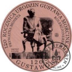 120 gustawów - 120. rocznica urodzin Gustawa Morcinka (miedź - Φ 32 mm)