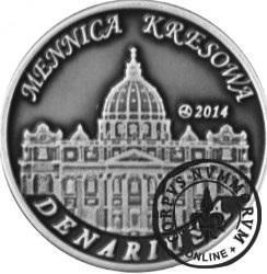 10 denarów - DENARIUS X (alpaka oksydowana + tampondruk - wersja krajowa) / Jan Paweł II - KANONIZACJA