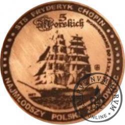 5 morskich - STS FRYDERYK CHOPIN / WZORZEC PRODUKCYJNY DLA MONETY (miedź patynowana)