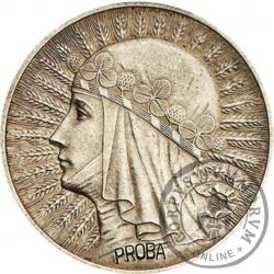 5 złotych - Polonia (głowa kobiety) - PRÓBA