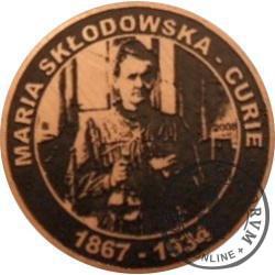 Maria Skłodowska-Curie / WZORZEC PRODUKCYJNY DLA MONETY (miedź patynowana)