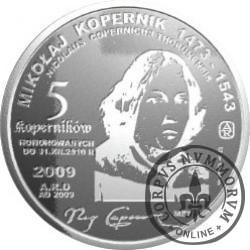 5 koperników / Mikołaj Kopernik (aluminium)