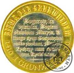 1 grunwald - Ulrich von Jungingen (bimetal posrebrzany / pozłacany)