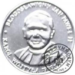 20 Diecezji - Błogosławiony Jan Paweł II - Karol Wojtyła 1920-2005 (żeton posrebrzany, stempel odwrócony)