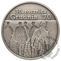 10 złotych -  30. rocznica Grudnia 1970 r.