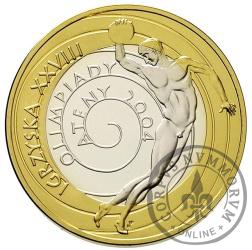 10 złotych - Ateny 2004 - platerowane złotem