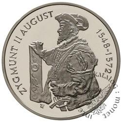 10 złotych - Zygmunt II August - półpostać