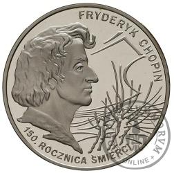 10 złotych -  Fryderyk Chopin 150. rocznica śmierci