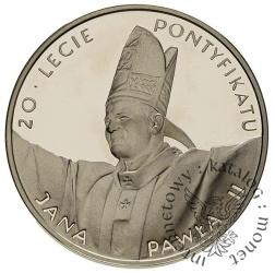 10 złotych - 20-lecie pontyfikatu Jana Pawła II