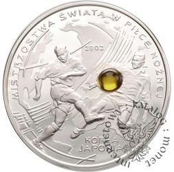 10 złotych - MŚ w piłce nożnej Korea/Japonia 2002 - bursztyn