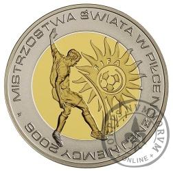 10 złotych - XVIII MŚ w piłce nożnej NIEMCY 2006 - platerowane złotem