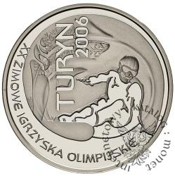 10 złotych - Turyn 2006 - snowboardzista