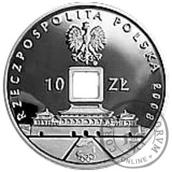 10 złotych - Pekin 2008 - kwadratowy otwór