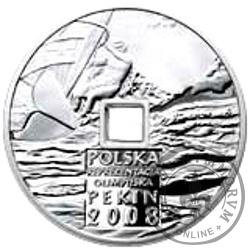 10 złotych - Pekin 2008 - kwadratowy otwór