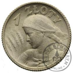 1 złoty - kobieta i kłosy