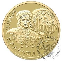 200 złotych - 750-lecie lokacji Krakowa