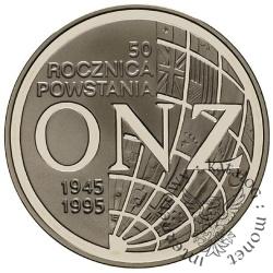 20 złotych - 50. rocznica powstania ONZ