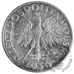 5 Złotych (żaglowiec)(1934) PRÓBA