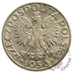 5 złotych - żaglowiec